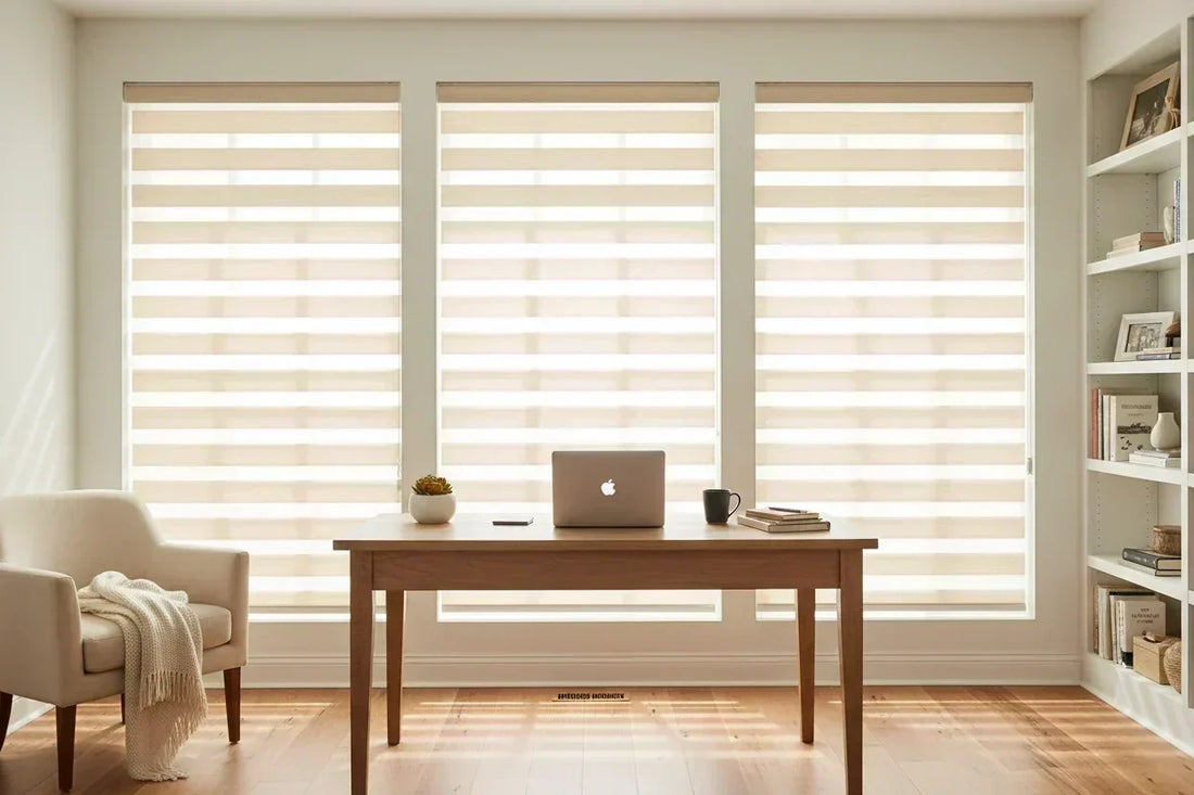 Zebra Shades for Home Office: Light, Glare & Care Guide