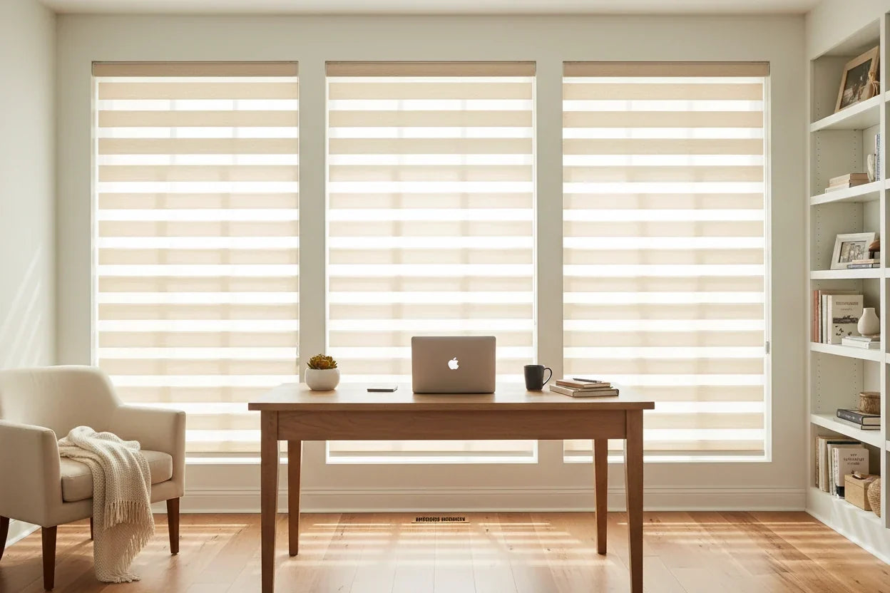 Zebra Shades for Home Office: Light, Glare & Care Guide