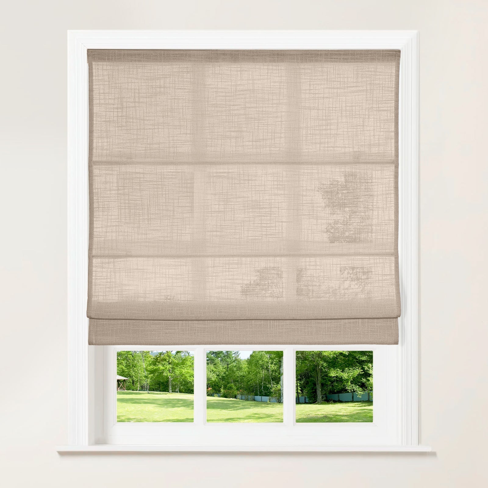 Custom Roman Shades – Linen & Blackout