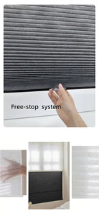 Custom day and night cellular shades in earth tones for bedroom — room darkening cordless honeycomb blinds shipping to US, Canada and Australia
