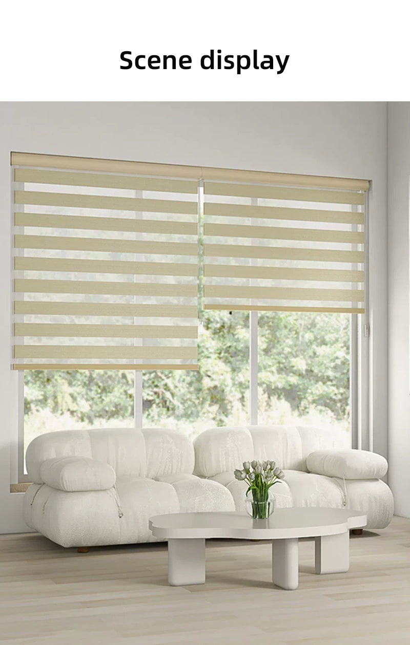 Custom Blackout Zebra Blinds - Made to Measure Cordless Shades