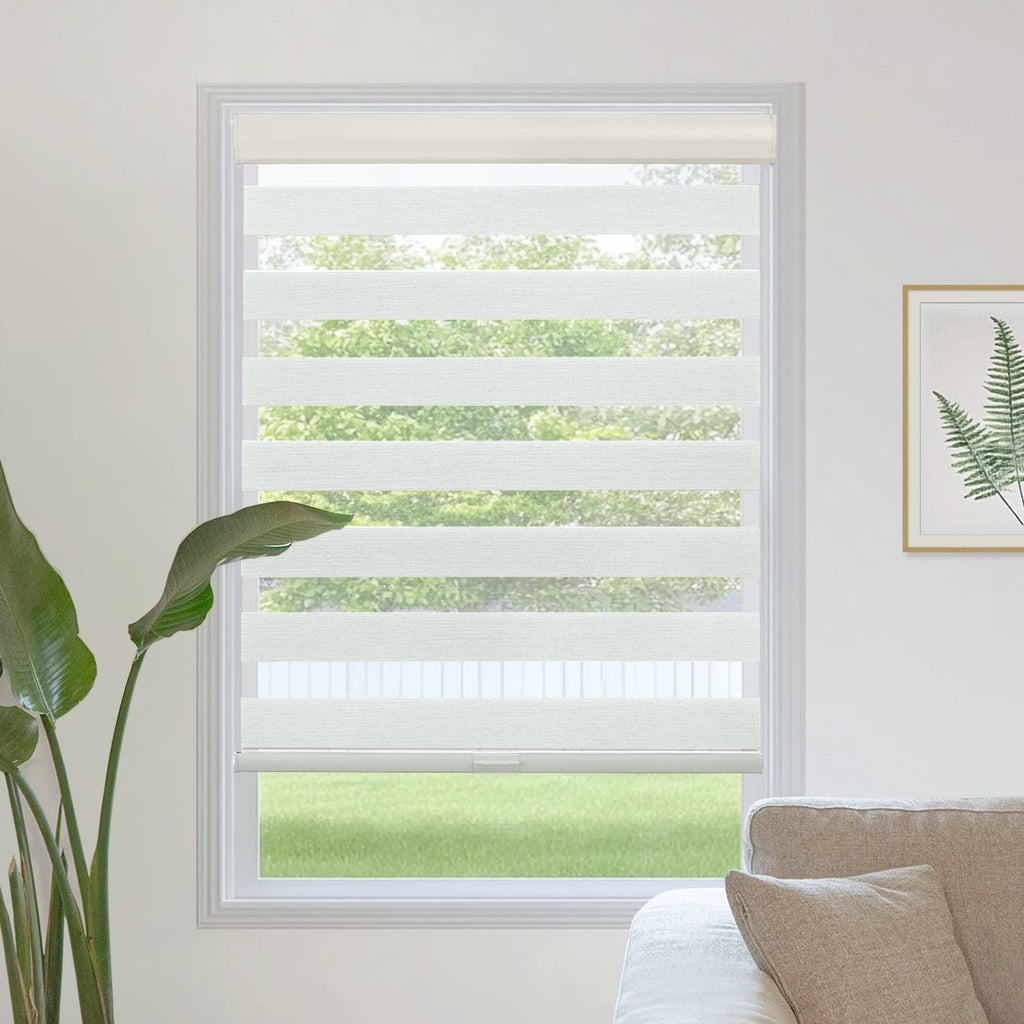 Made to Measure Day Night Zebra Blinds – Light Filtering & Blackout Dual Layer Shades