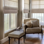 Custom Roman Shades – Linen & Blackout