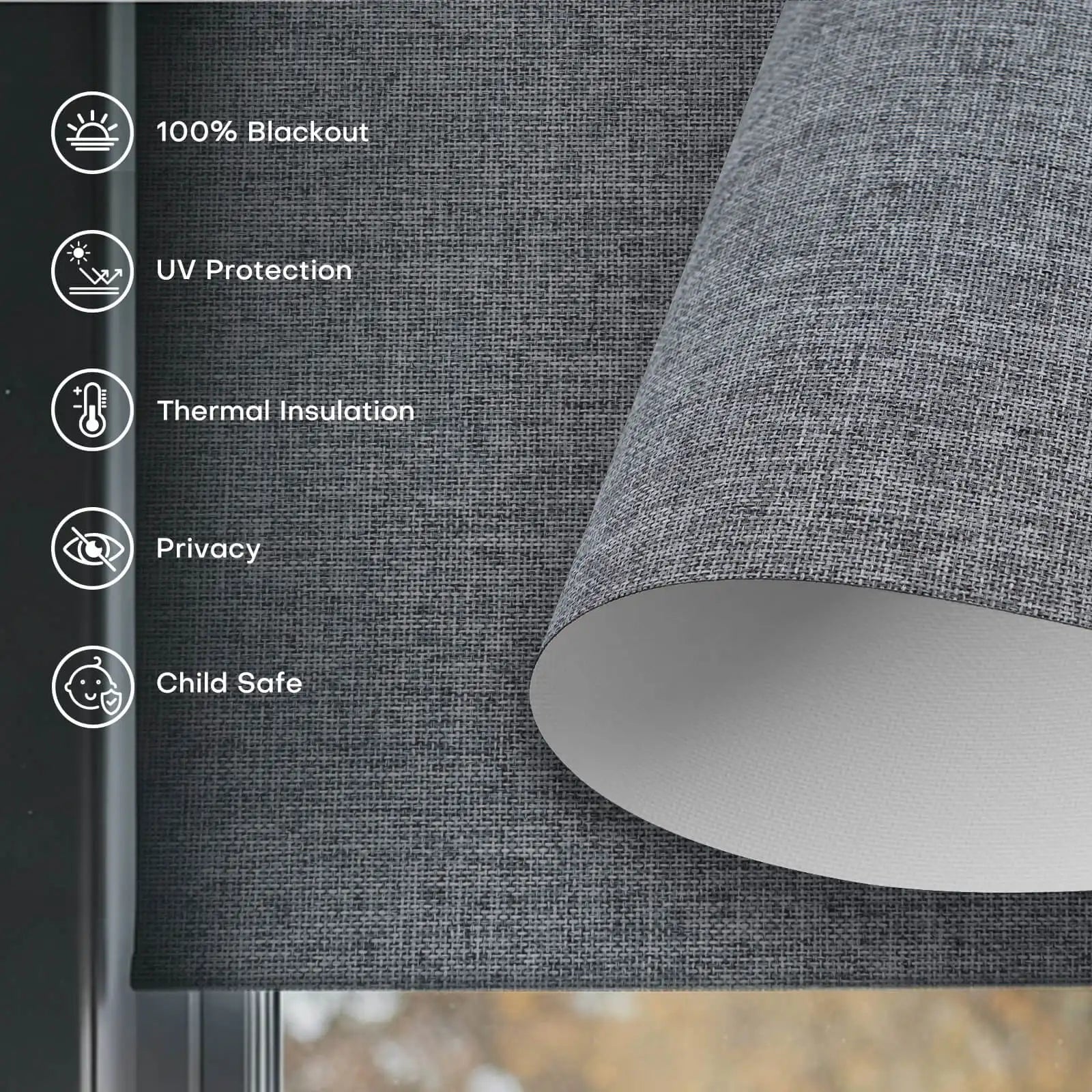 Custom Roller Shades – Blackout & Light Filtering