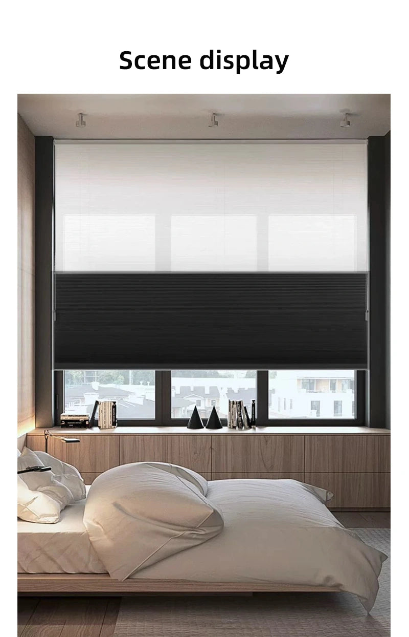 Cordless Day & Night Cellular Shades Room Darkening for Soft Light and Privacy