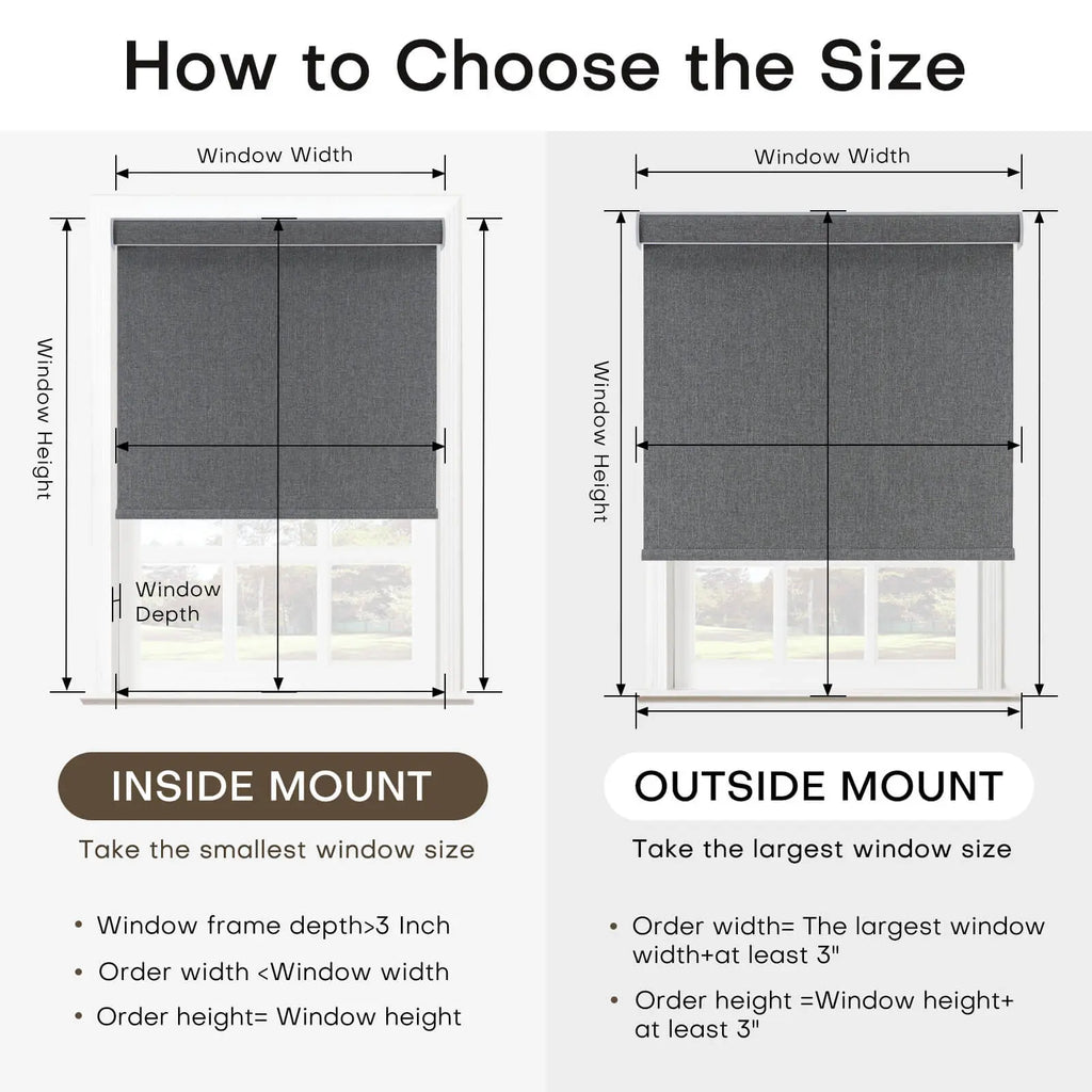 Custom Roller Shades – Blackout & Light Filtering