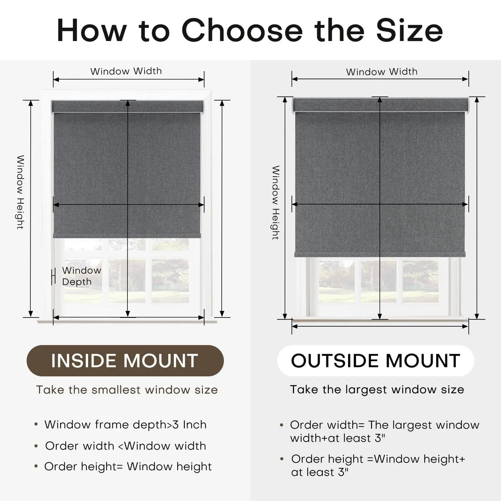 Custom Roller Shades – Blackout & Light Filtering