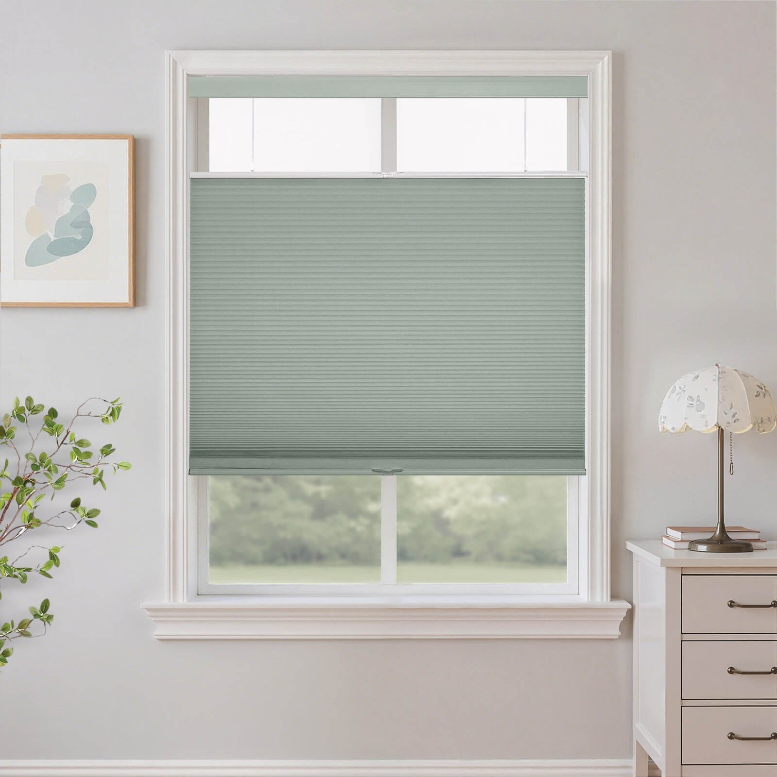 Nava Top-Down Bottom-Up Cellular Shades Blackout Honeycomb Blinds