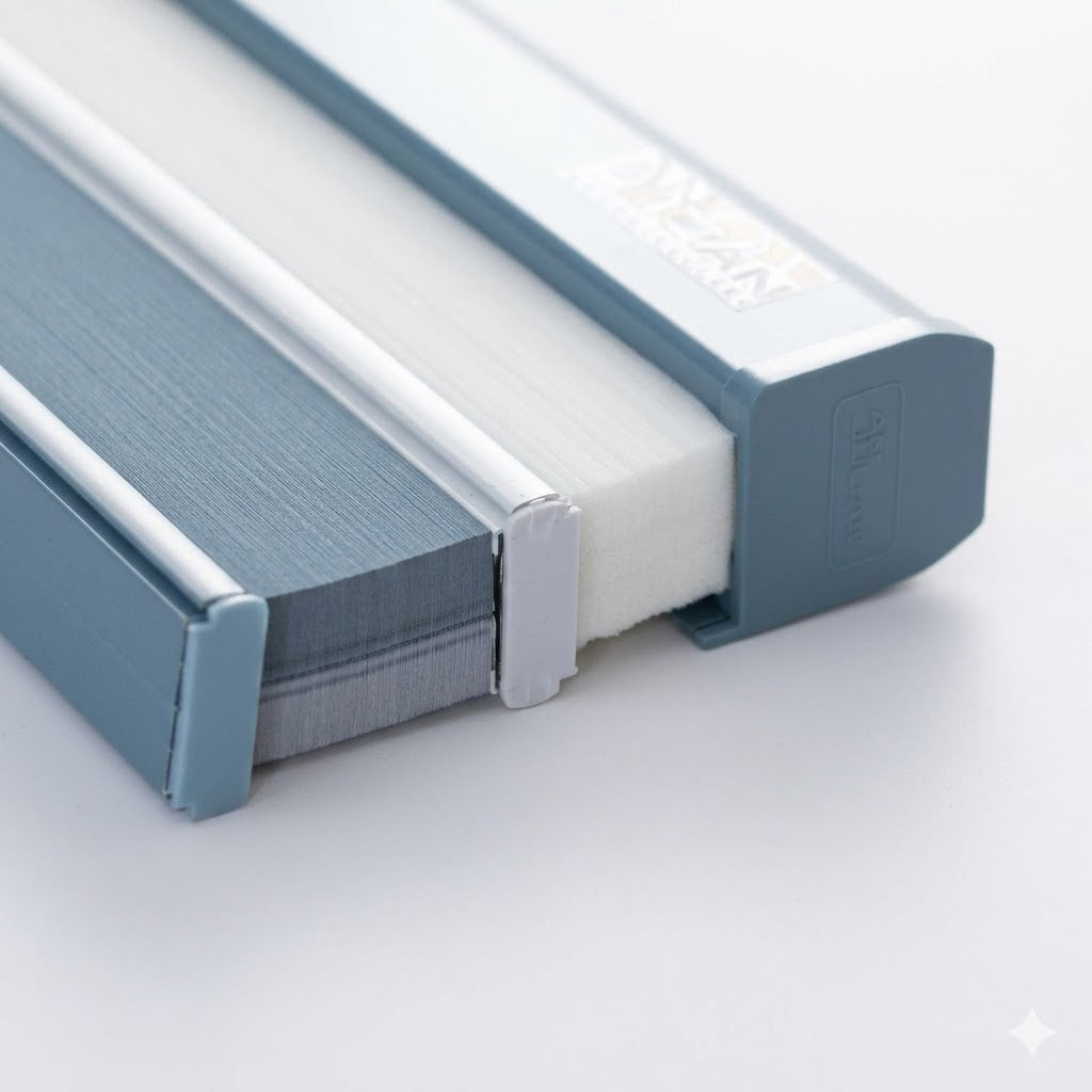 Double cell day and night cellular shades size chart and measuring guide — custom made-to-measure honeycomb window blinds
