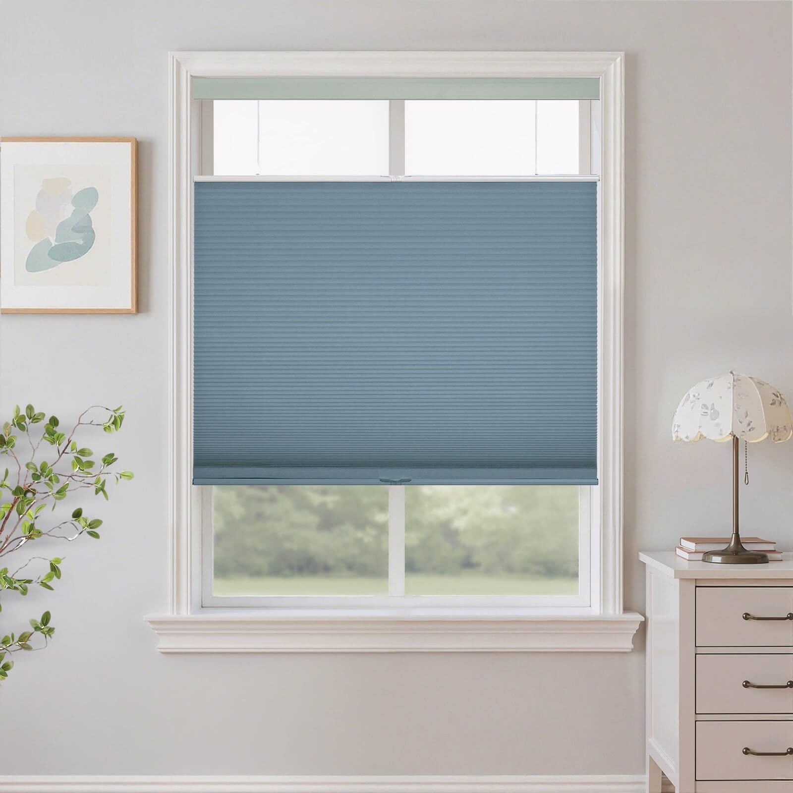 Nava Top-Down Bottom-Up Cellular Shades Blackout Honeycomb Blinds