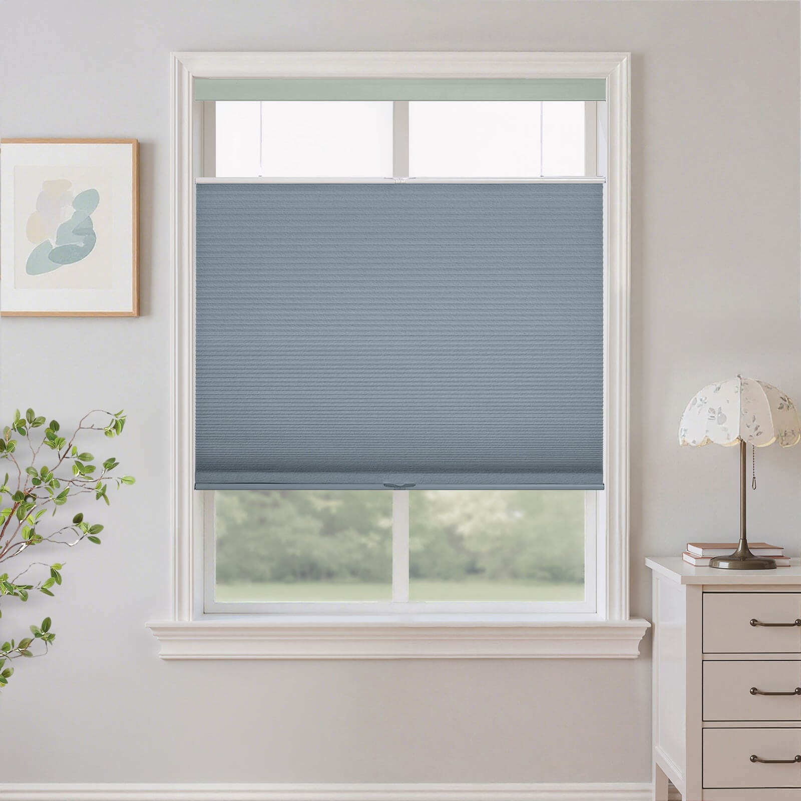 Nava Top-Down Bottom-Up Cellular Shades Blackout Honeycomb Blinds