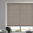 Total Privacy Blackout Cordless Roman Shades for Master Bedroom