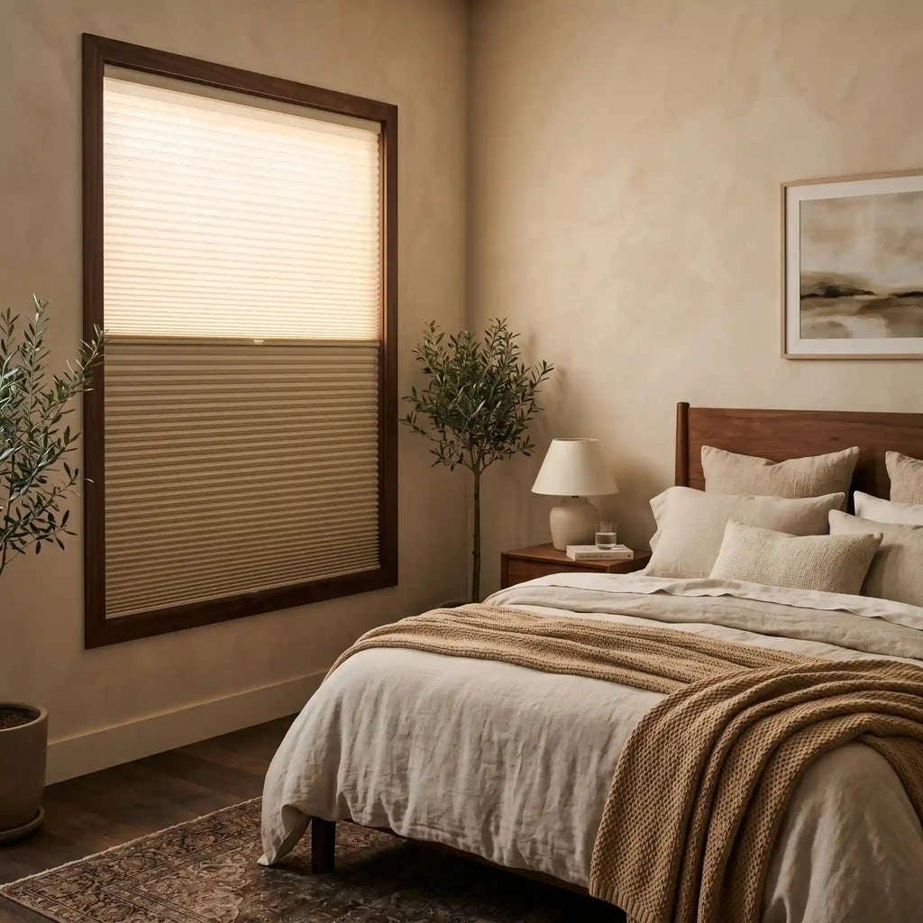 No Drill Day and Night Cellular Shades | Tension Mount Honeycomb Blinds