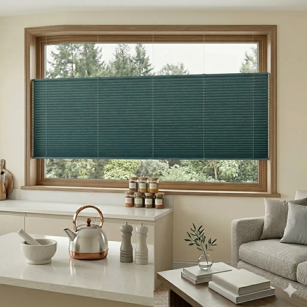 Up and down rider shade, semi-blackout triple-layer for gentle illumination and energy efficiency