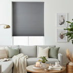 Blackout double cell cellular shades in bedroom blocking 100% light — custom cordless honeycomb blinds for US, Canada and Australia
