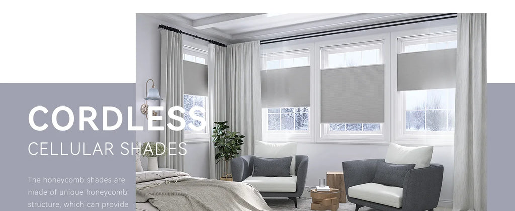 Up & Down Honeycomb Blinds, Light Filtering Blinds