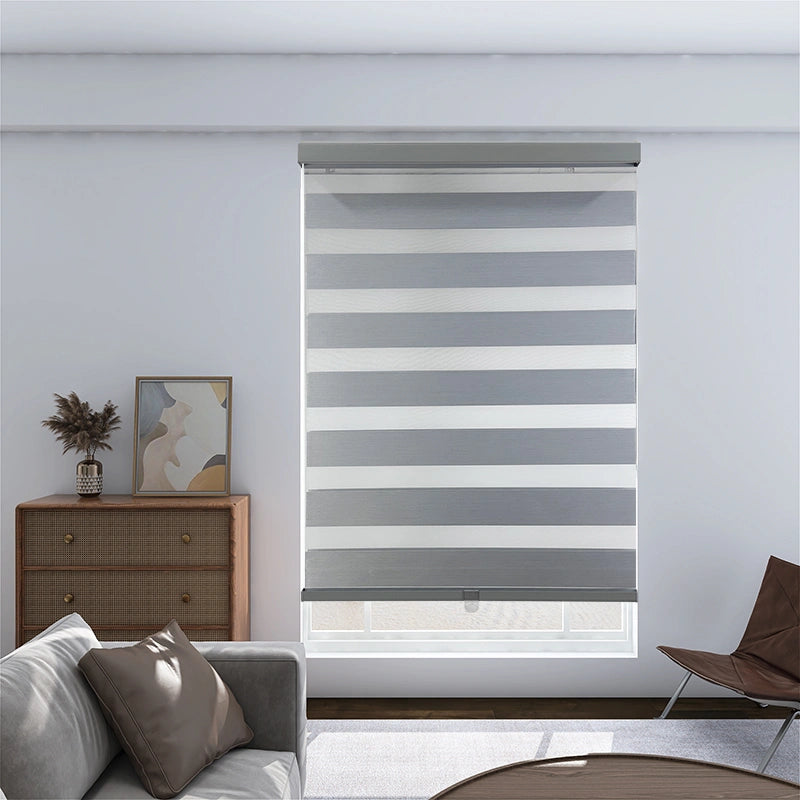Custom Blackout Zebra Blinds - Made to Measure Cordless Shades