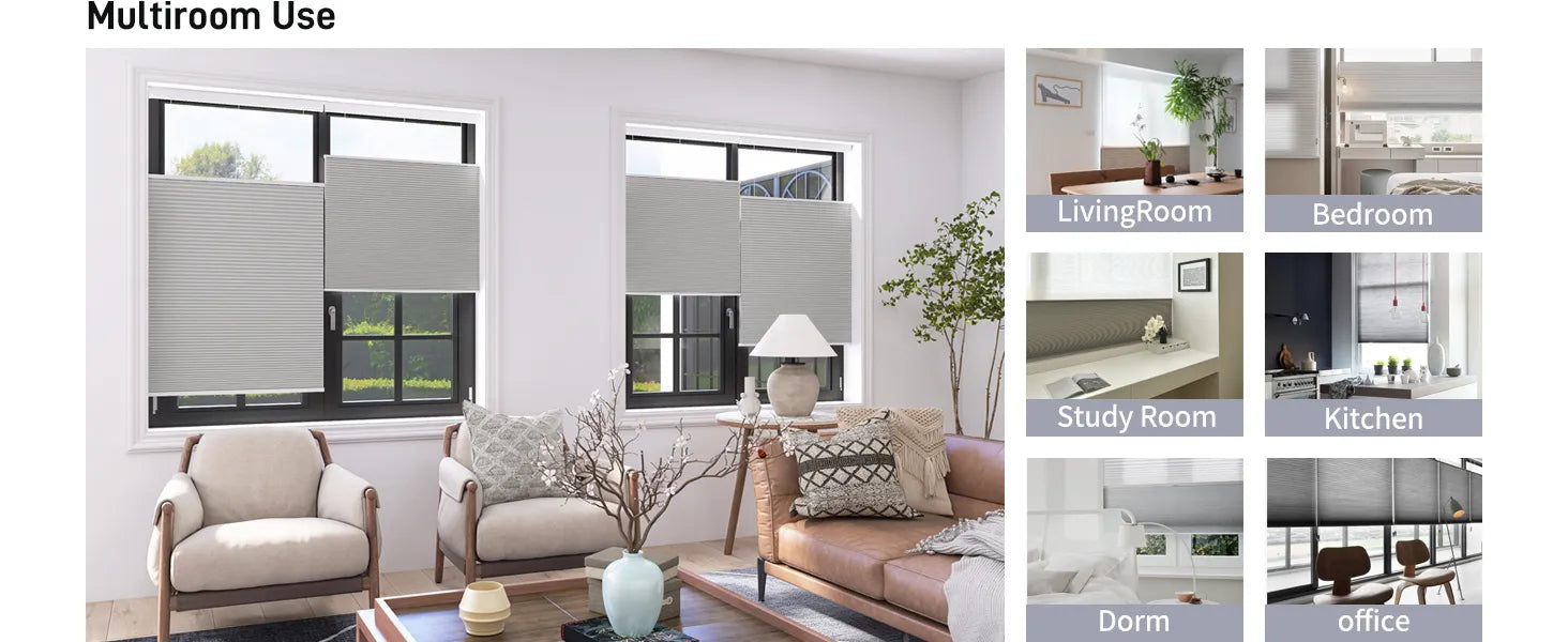 Up & Down Honeycomb Blinds, Blackout