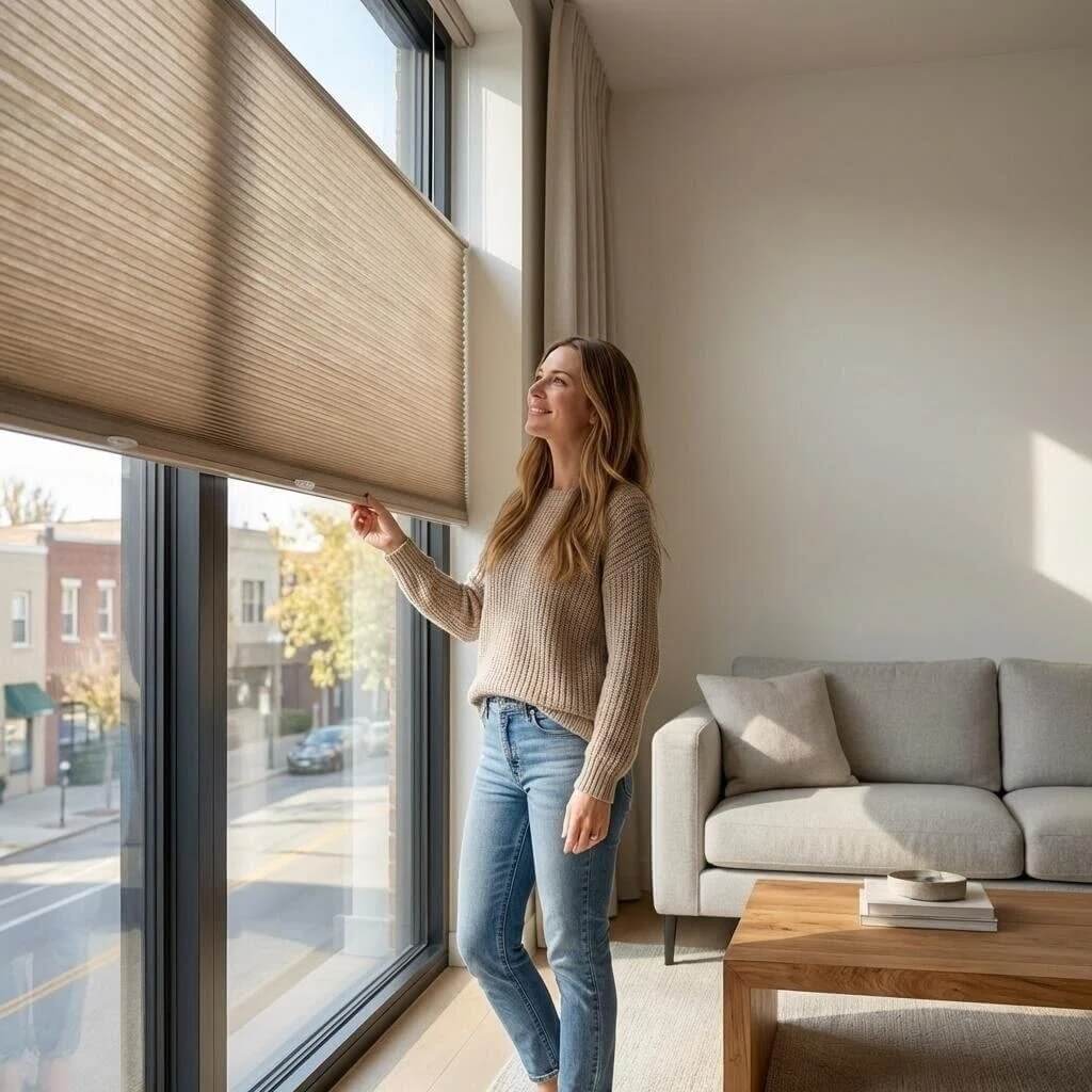 Day & Night Cellular Shades Light Filtering & Blackout Honeycomb Blinds