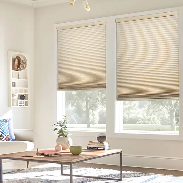 cordless honeycomb cellular shades energy saving insulation