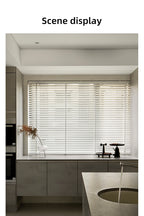 Custom Waterproof Cordless Faux Wood Blinds for Bathrooms and Kitchens
