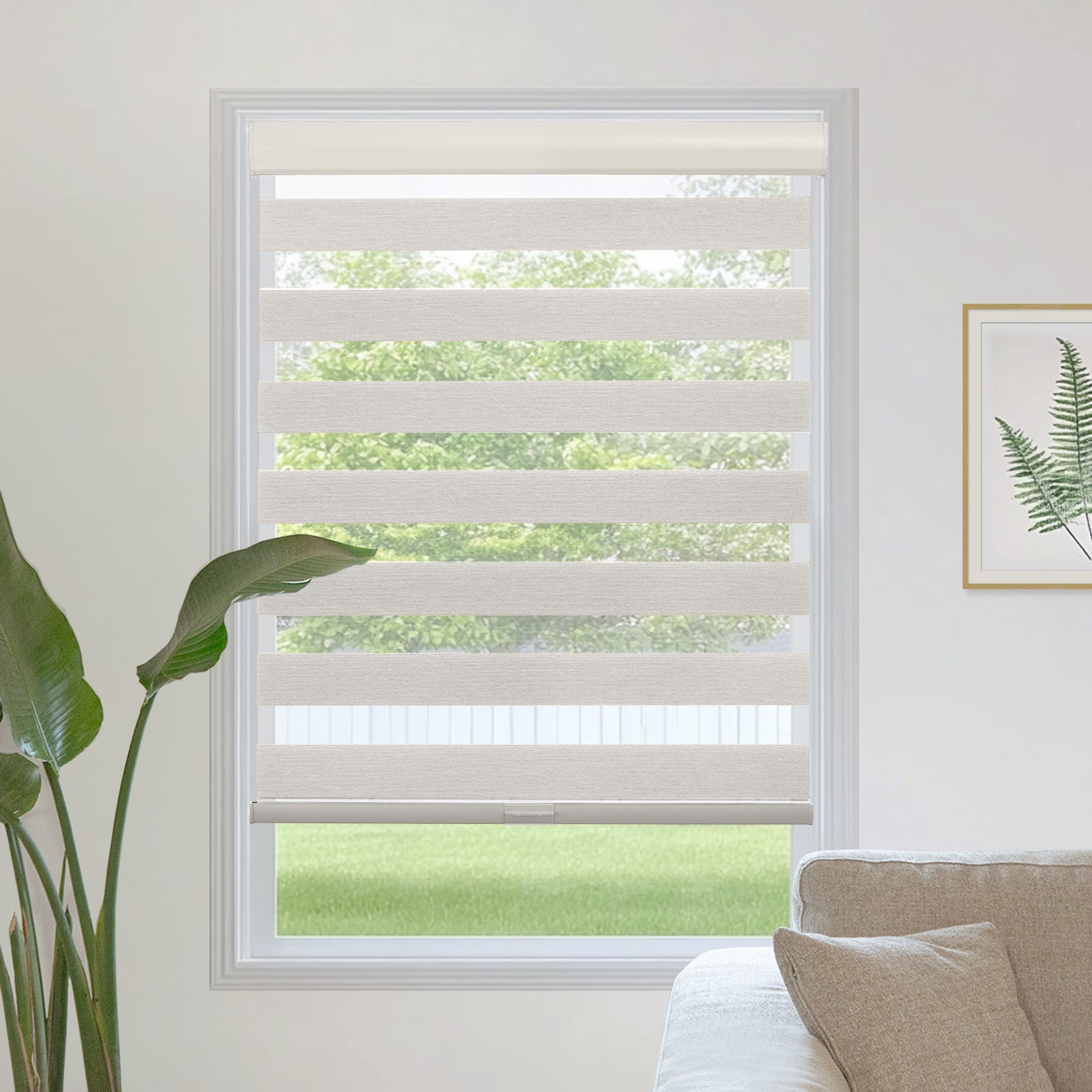 Made to Measure Day Night Zebra Blinds – Light Filtering & Blackout Dual Layer Shades