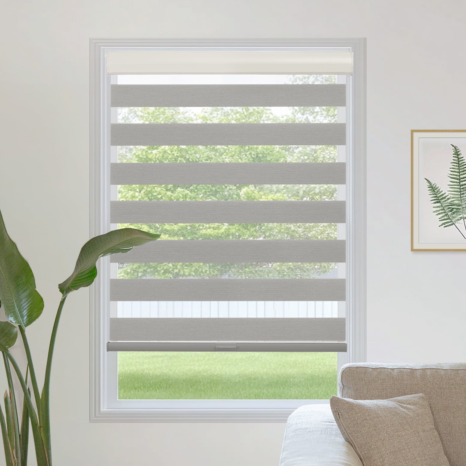 Made to Measure Day Night Zebra Blinds – Light Filtering & Blackout Dual Layer Shades