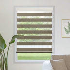 Made to Measure Day Night Zebra Blinds – Light Filtering & Blackout Dual Layer Shades