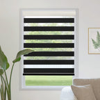 Made to Measure Day Night Zebra Blinds – Light Filtering & Blackout Dual Layer Shades