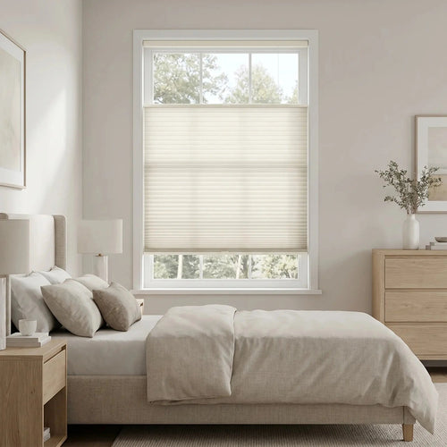 cordless top-down bottom-up double cell cellular shades, light filtering