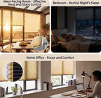 Custom double cell honeycomb shades size measurement guide — made-to-measure light filtering cordless window blinds
