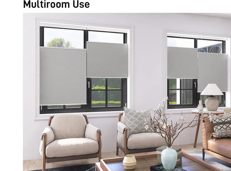 Close-up detail of TDBU blackout honeycomb cellular shades fabric texture

